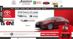 Desktop Screenshot of andersontoyotaaz.com